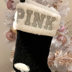 💗 NWT Victorias Secret PINK Limited Edition Sherpa Fluffy Stocking 💗
